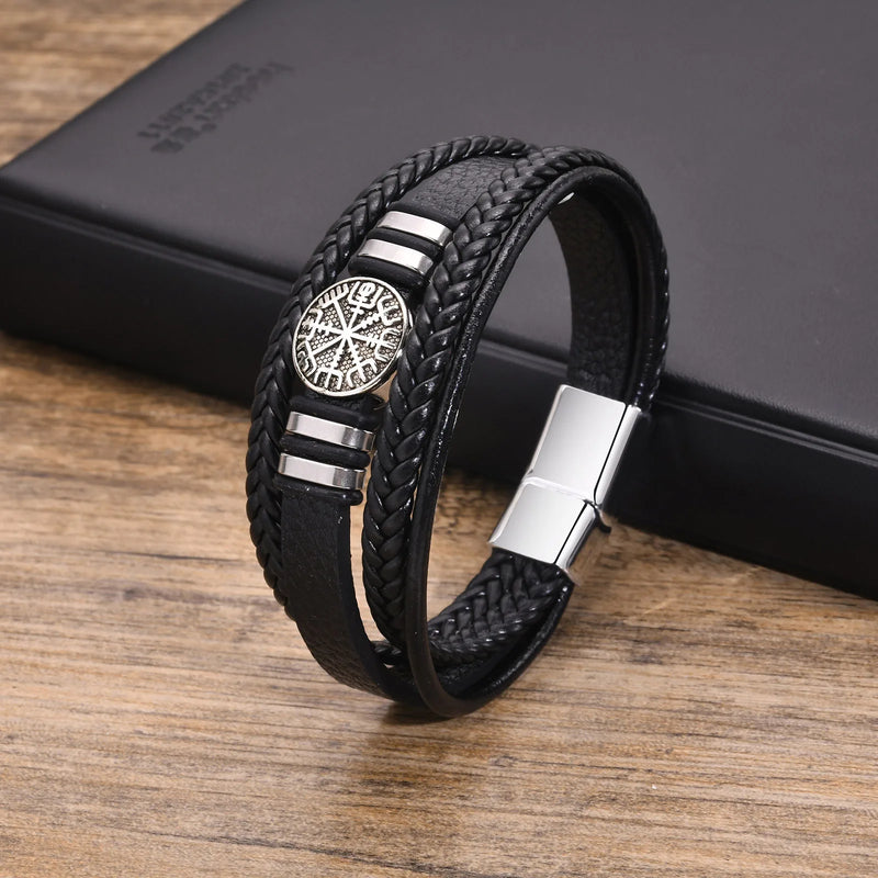 Pulseira de Couro Viking