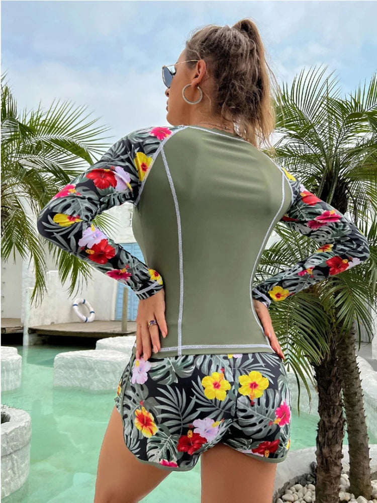 Conjunto Manga Longa Praia